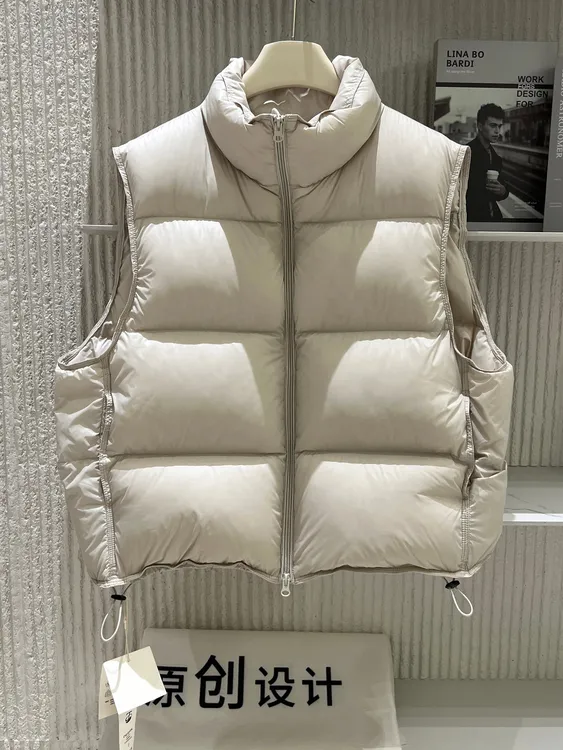 新款2025立领羽绒马夹女短款高品质加厚面包服马夹泡芙秋冬外穿