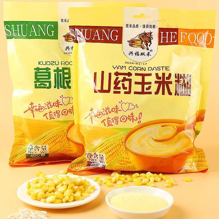 【拍一发二】山药葛根玉米糊即食低脂代餐粉饱腹早餐400g/袋