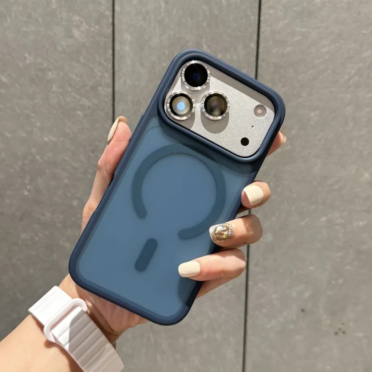 适用iphone17pro手机壳苹果17promax新款Air磁吸壳17超好看炸街蓝