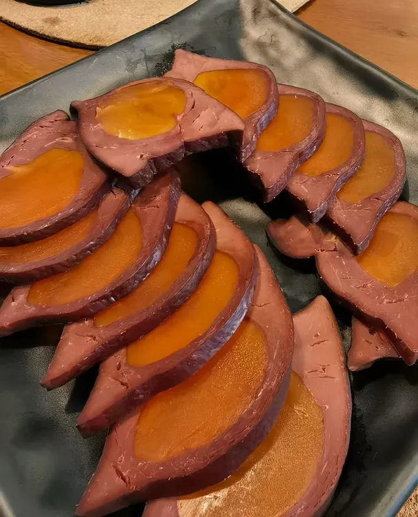 叨叨姐【蛋黄猪肝】四川特色美食蛋黄猪肝烟熏腊味猪肝 蛋黄猪肝