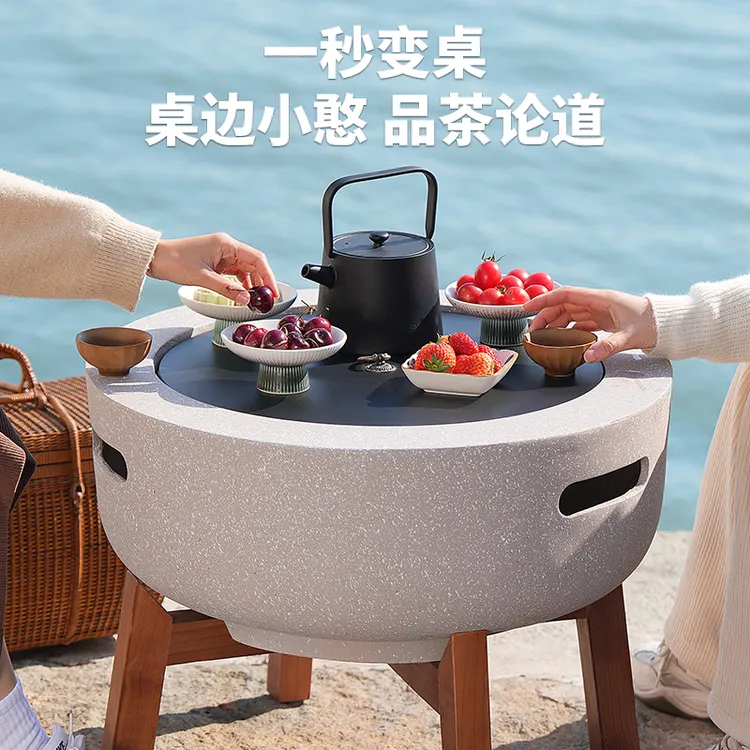 【原始人闲趣围炉】室内家用烤火炉户外烧烤木炭取暖炉炭火架套炉