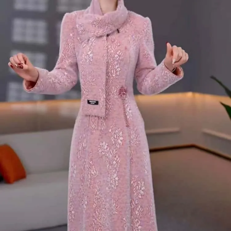  B306【连衣裙】2025秋冬新款时尚高端精致修身显瘦减龄休闲连衣裙