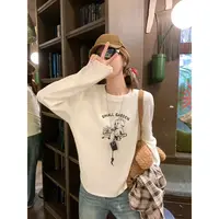 曾小咸 打底衫T恤字母印花长袖Z253TXA9349-1
