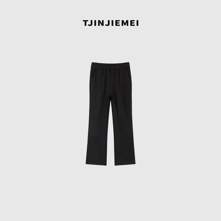 T井姐妹【女神裤】设计感显瘦微喇后开叉时尚休闲裤KZ2503-TJ218