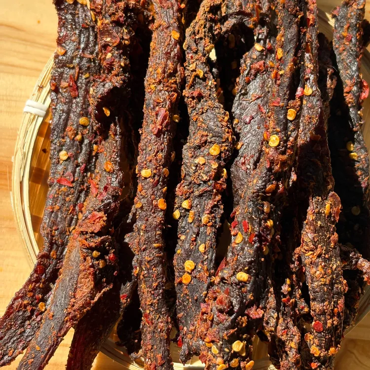 ［云南炭烤小黄牛干巴］德宏炭烤小黄牛干巴 云南特产 开袋即食 