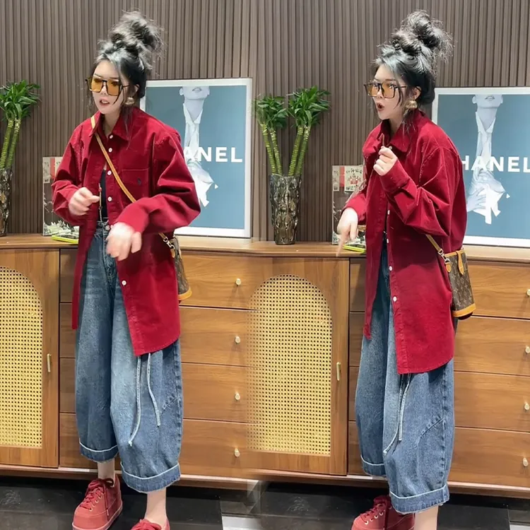 2025秋冬新款时尚显瘦气质网红高档套装女高级百搭宽松大码两件套