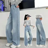 【现货】2025春钉珠波浪纹直筒牛仔裤 D269 女童 269 R 