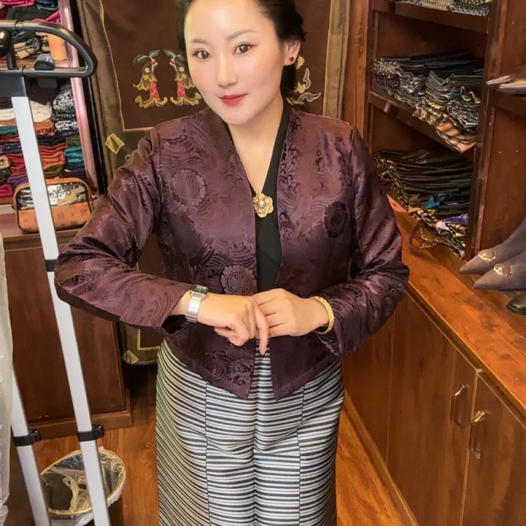 民族风外套搭配碎花时尚百搭女士外套