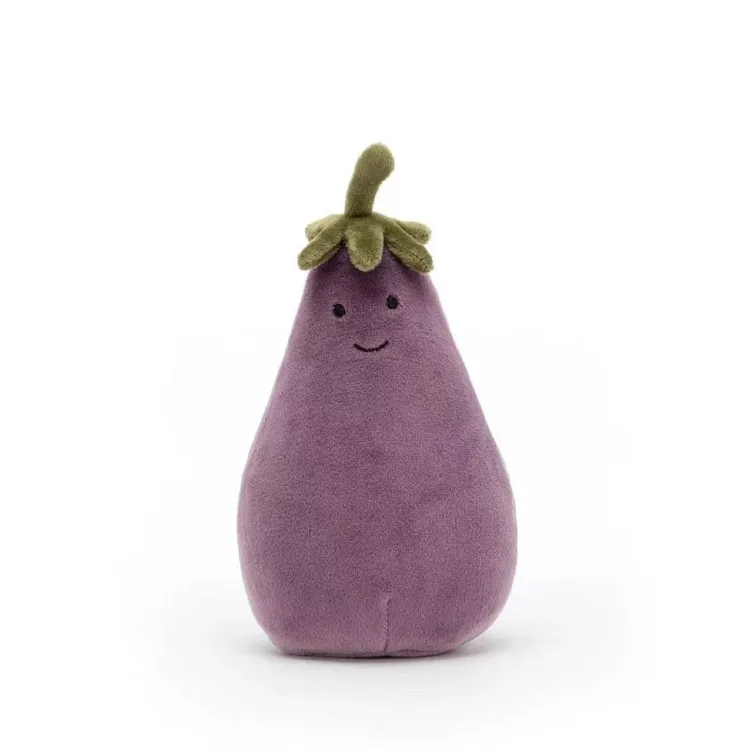 英国JC活泼茄子毛绒玩具安抚玩偶柔软公仔可爱娃娃生日礼物