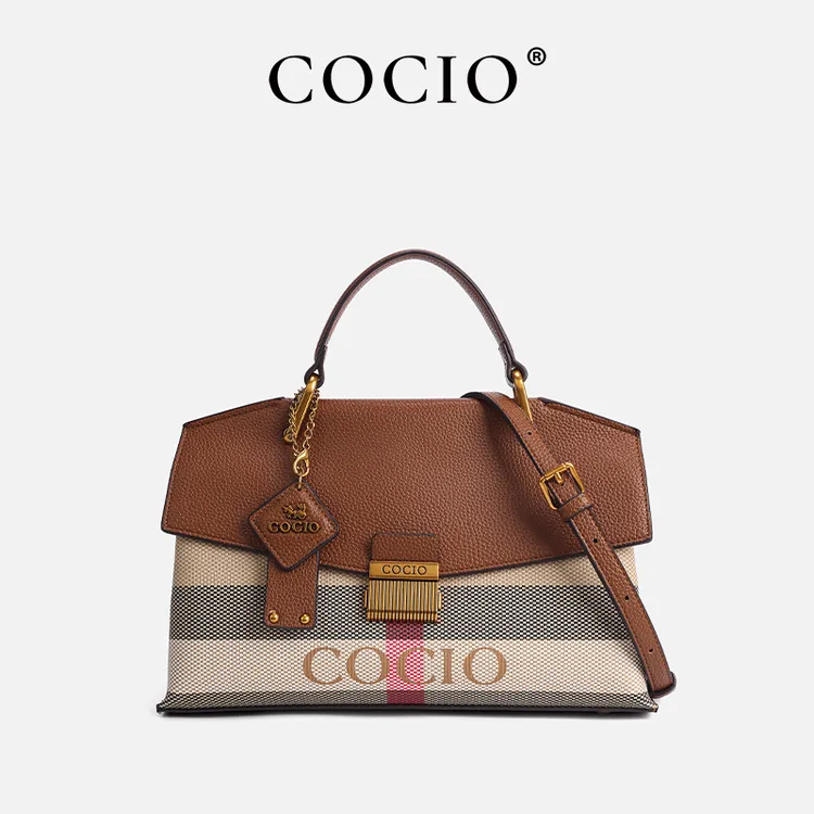 COCIO新款时尚拼色单肩斜挎女包CC156