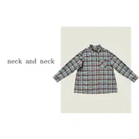 【 neck and neck 】“ 织间彩叙  ” 复古格纹宽松长袖休闲衬衣