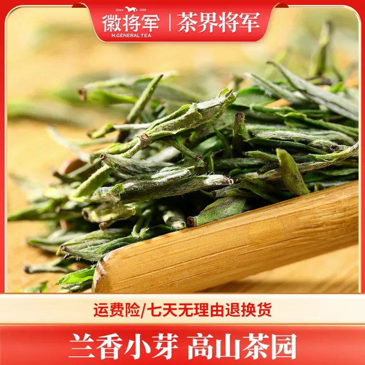 徽将军B48兰香小芽毛峰2025新茶明前嫩芽茶叶绿茶安徽高山茶春茶