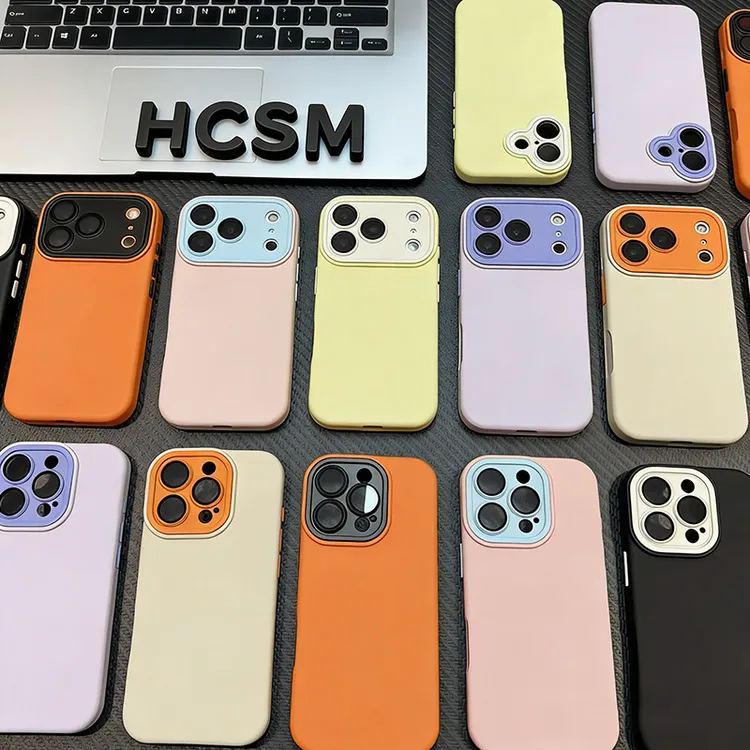 秋冬肤感镜头膜拼色适用iPhone16pro/17手机壳14苹果15苹果13情侣