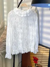 150小个子蕾丝上衣一米五小个子女装蕾丝衬衣145小个子蕾丝衬衫