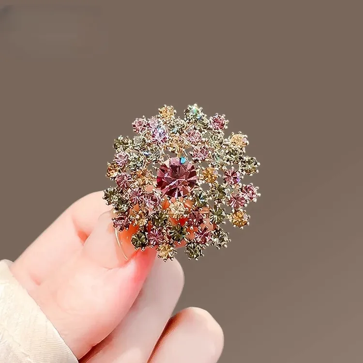 蒲公英胸针复古新款气质奢华别针植物胸花西服大衣配饰百搭别针