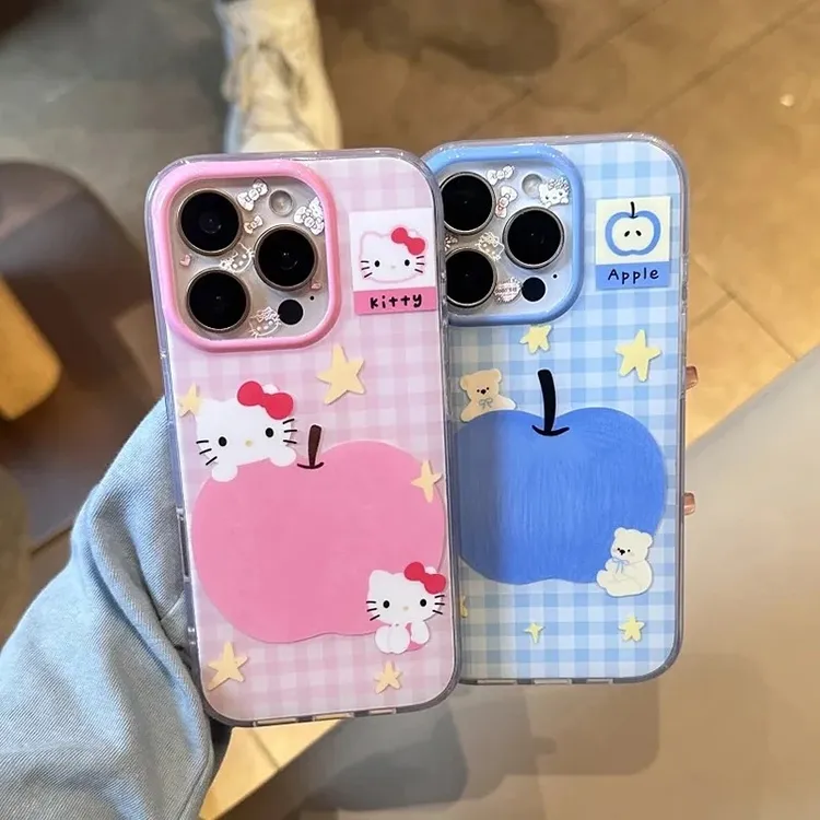 粉苹果KT猫适用iphone苹果16/15promax手机壳华为vivo小米15oppo