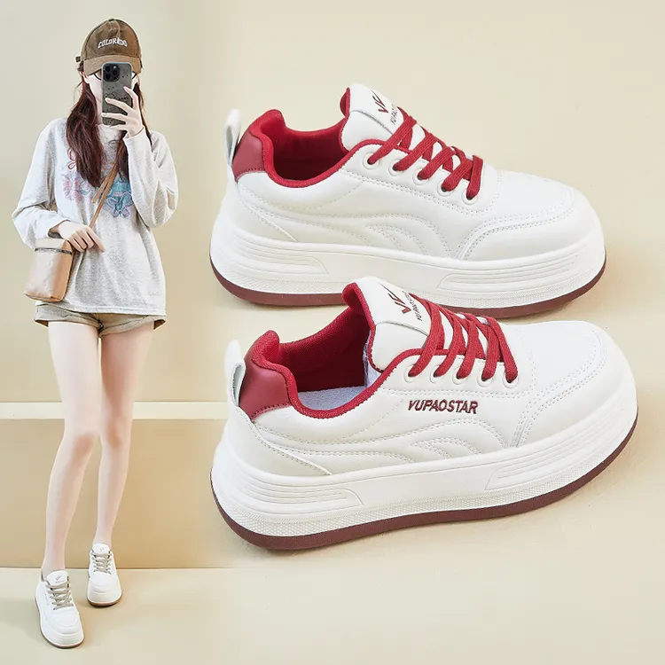 2025秋冬小白鞋新款韩版ins女学生厚底增高运动板鞋休闲街拍