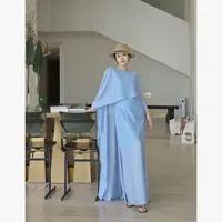 【一帘幽梦】绝美夏季超仙度假设计感长披肩显瘦高女神长连衣裙