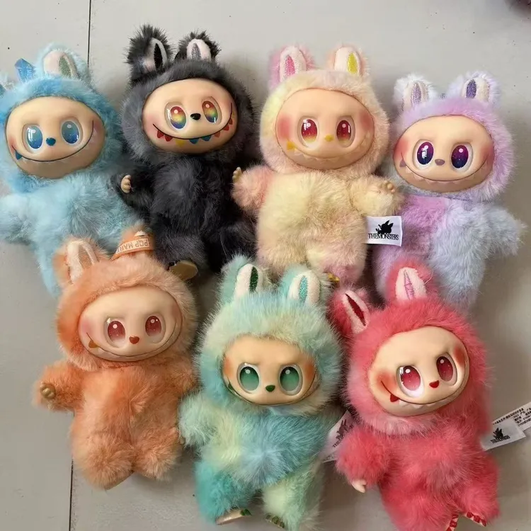 三代马卡龙风格潮玩搪胶毛绒公仔玩偶可爱风