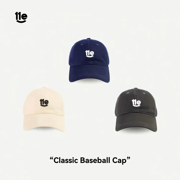 11E 遮阳美式复古字母刺绣软顶运动帽子女百搭鸭舌帽男女