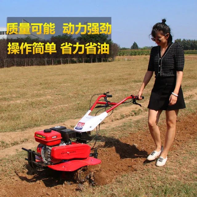 新款微耕机多功能农用耕田犁地开沟除草松土机小型柴油耕地旋耕机