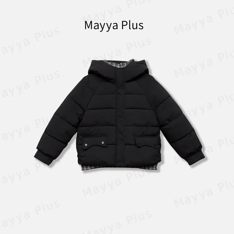 【暖暖包】Mayya Plus麦芽定制气质显瘦流光风百搭棉衣外套32546667