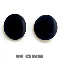 铜合金布艺耳饰 【W ONE】罗兰秋冬黑丝绒耳夹小众设计感