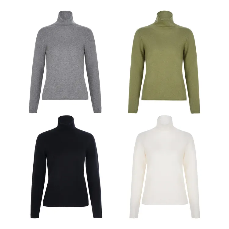 LYNEE 新 山羊绒高领套头针织衫秋冬慵懒风内搭毛衣 LGD2FAK074