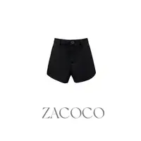 【ZACOCO】夏季高腰显瘦微弹舒适百搭黑色防走光秋冬时尚短裤夏天