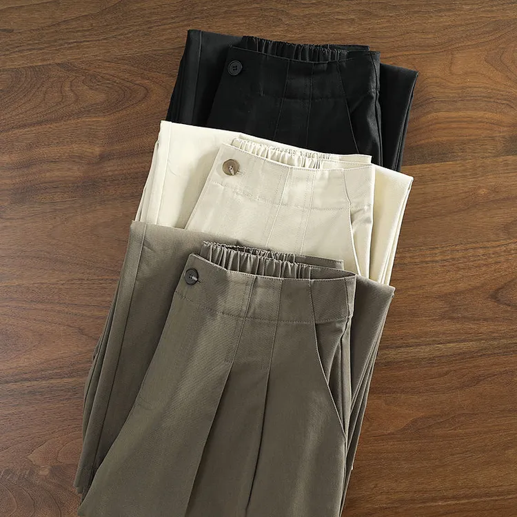 秋季爆款梨形百搭哈伦裤女2025新款宽松显瘦垂感直筒休闲裤子长裤