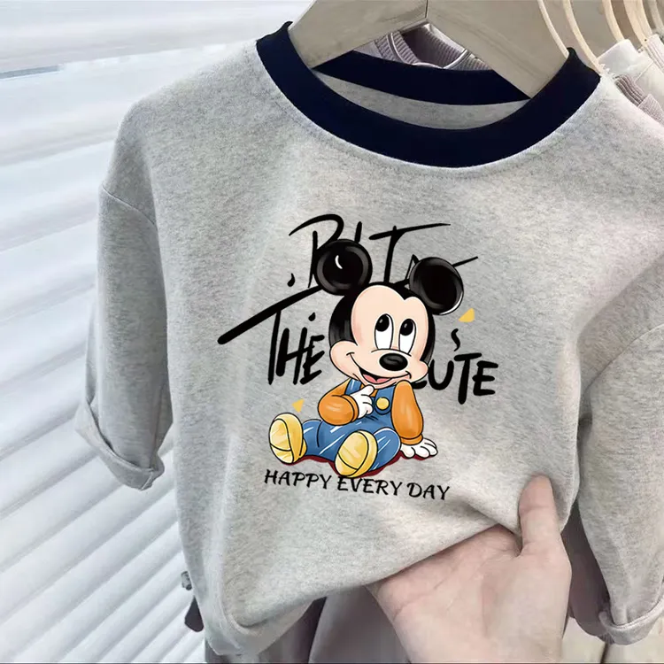 2025年款衣服儿童纯棉长袖T恤春秋潮酷百搭打底洋气外穿上衣t