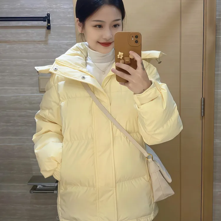 直播推荐棉服女2025冬季新款保暖加厚韩版宽松小个子棉衣学生外套