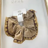 卡其绒面编织发圈（YQ9）MH108 MH