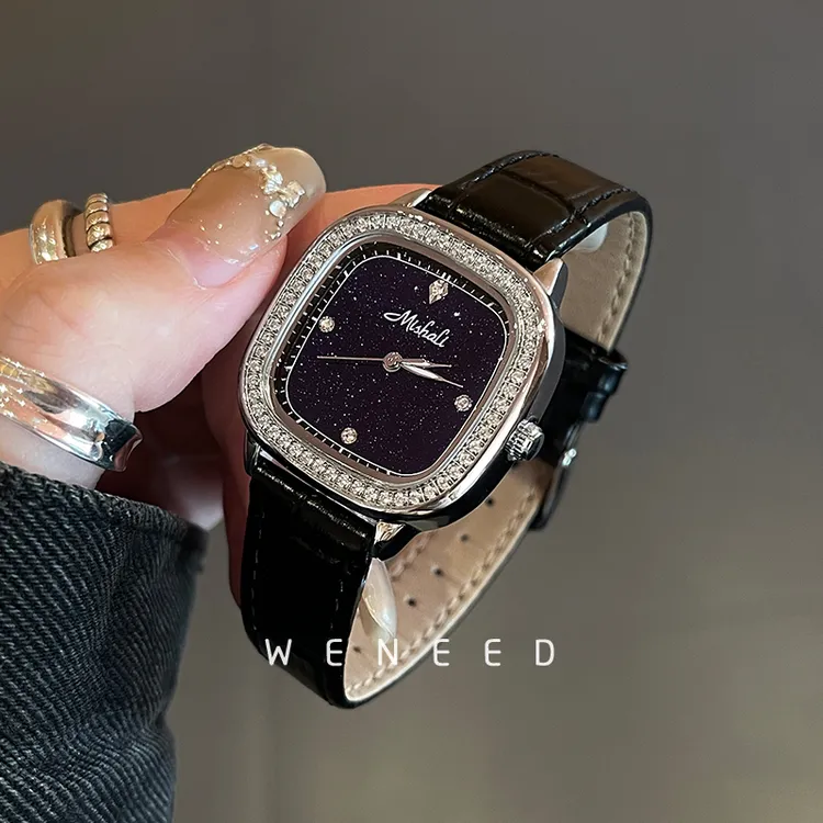 满天星手表女轻奢小众女士女款方形气质2025新款高级感镶钻女表