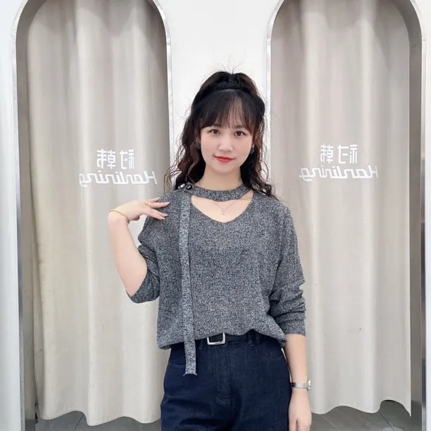 秋季短款毛衣纯色百搭宽松JC9225