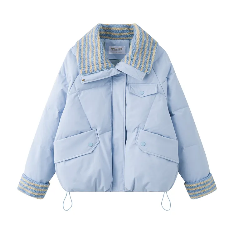 【好品质】2025冬季新款棉衣女短款韩版时尚百搭棉服小个子宽松棉袄