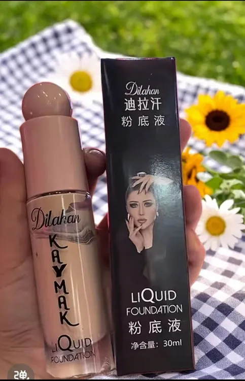 DILAHAN迪拉汗粉底液清透防水控油保湿不卡粉正品酵色粉底液     