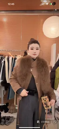【洋洋精选】2025冬季新款百搭时尚简约气质90鹅绒皮草
