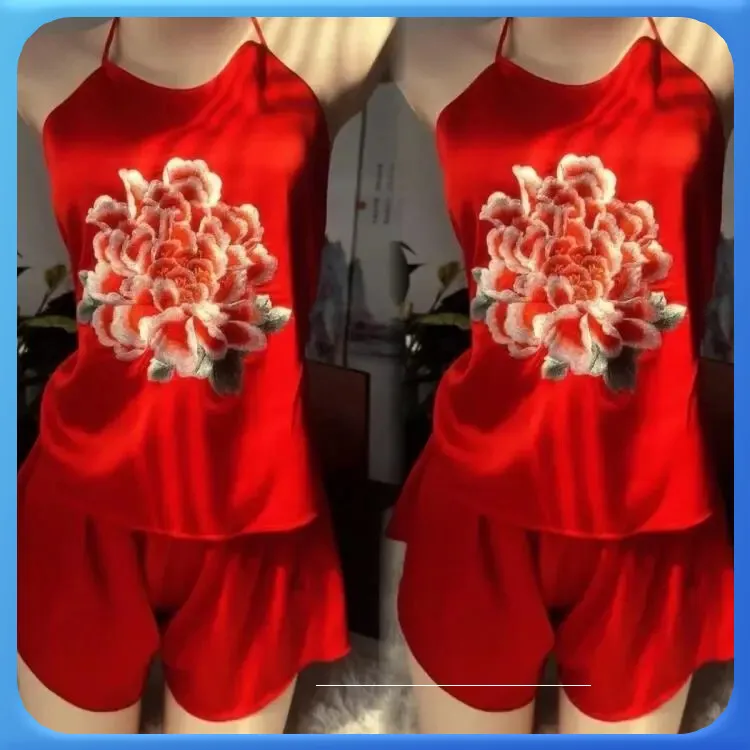 苏绣刺绣成品真丝刺绣女成人肚兜复古中国风内衣丝绸女士吊带肚兜商品图