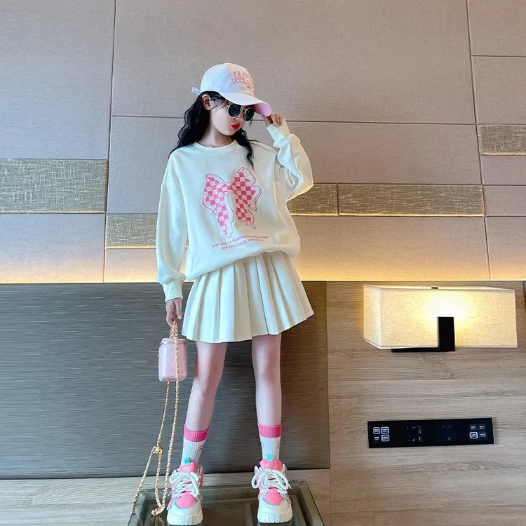 jk制服套装女童秋装2025新款儿童学院裙子女孩短裙大童春秋百褶裙