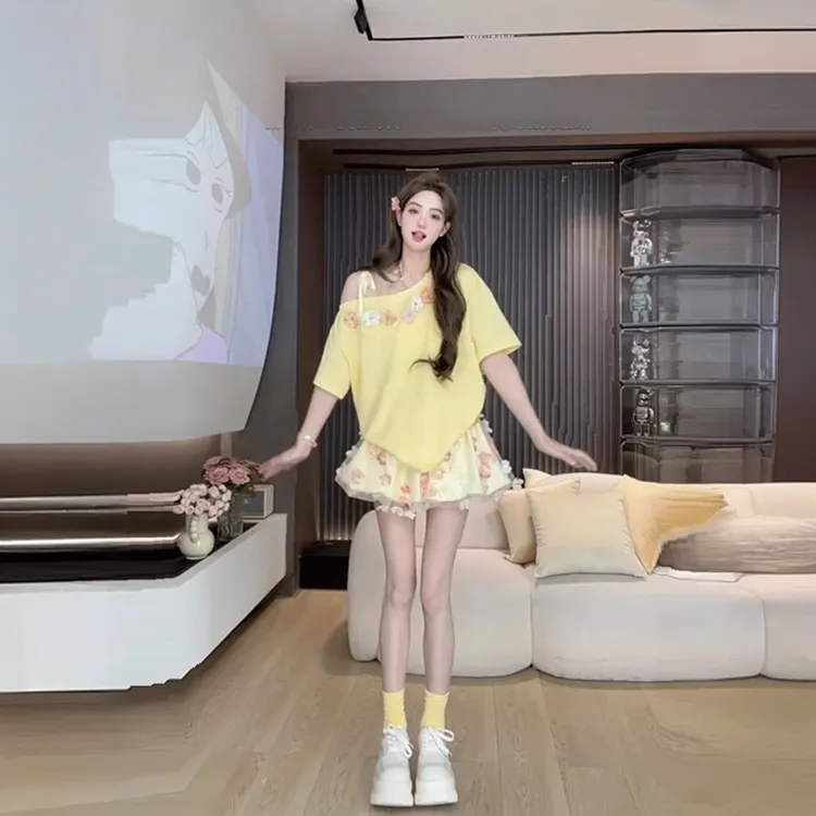 夏季穿搭一整套爆款高级感时尚套装2025夏装新款洋气减龄韩系女装