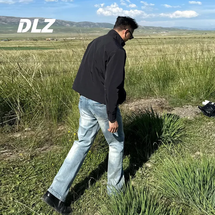 【DLZ上新】“黄石牛仔”水洗蓝牛弹力竹节美式复古牛仔裤