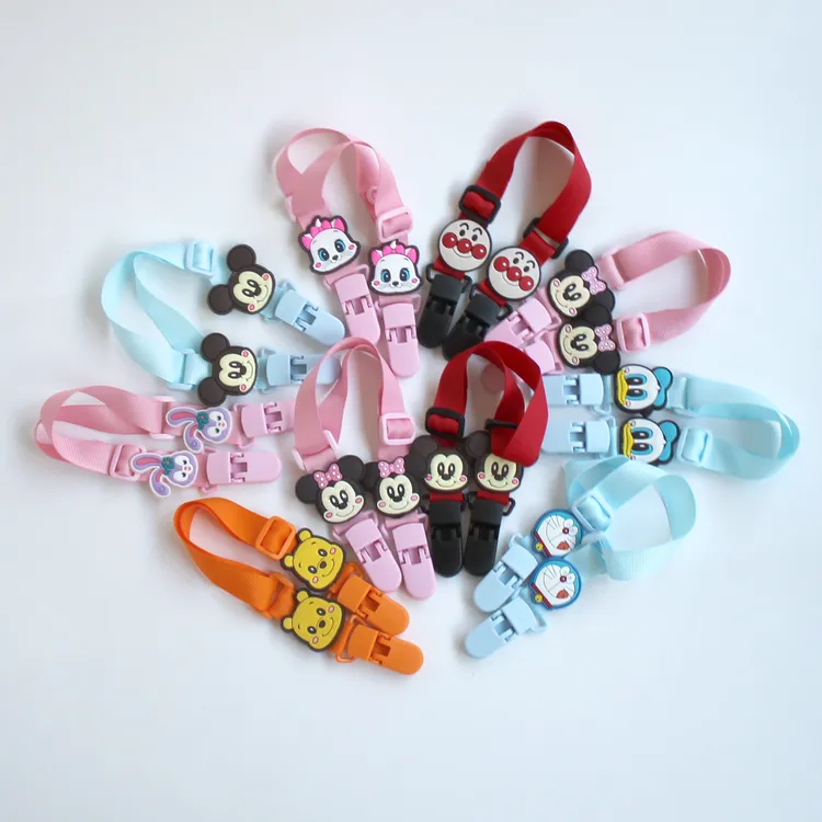 便携式婴幼儿双头毛巾夹小方巾变围嘴宝宝围嘴夹子手帕夹K3512