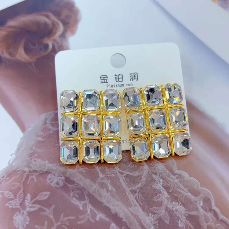 钛钢耳饰 时尚爆款耳环505-10-7小众轻奢时尚饰品百搭彩