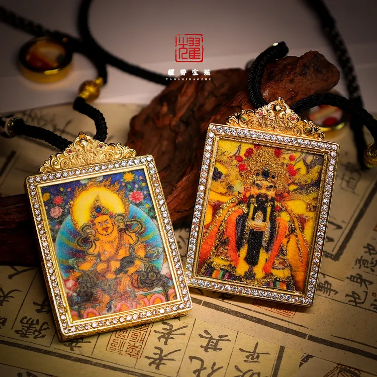 【耀】五台山·梵音双尊同辉新款藏式唐卡