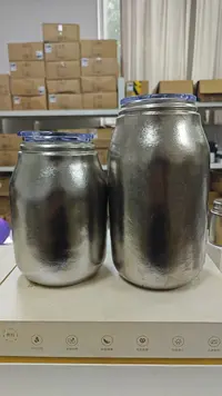《瑕疵纯钛不保温异形罐体》双层纯钛户外家用大容量茶叶罐保鲜罐