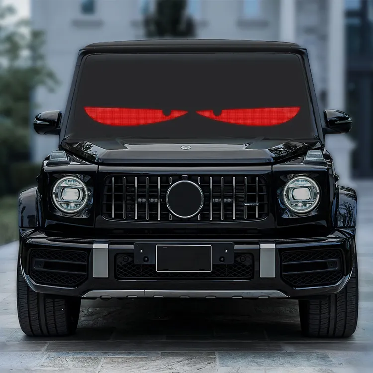 轿车/SUV/商务车/电动车/三轮车专用恶魔之眼车贴LED柔性屏