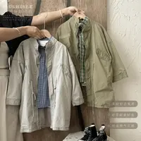 阿又秋季童装儿童男童中大童日系潮流风衣外套99062Q