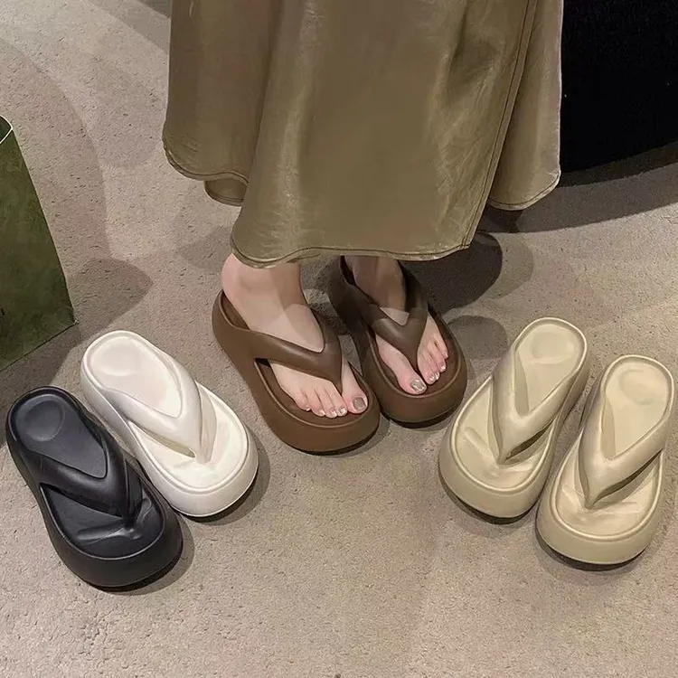 厚底人字拖女夏季时尚增高夹脚凉拖鞋外穿舒适