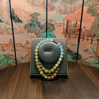 U和田玉渐变圆珠项链1299